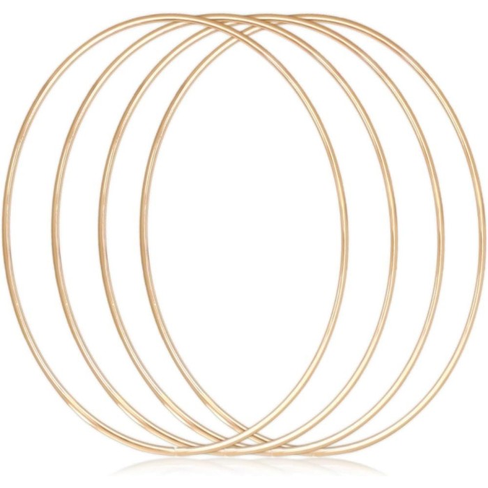 ANELLO DORATO D.7CM METALLO